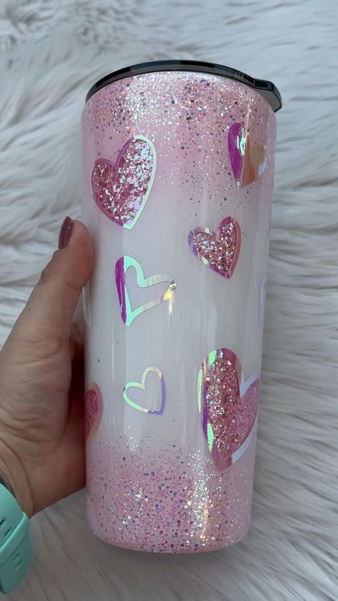 Tumblr Cup, Tumbler Cups Personalized, Glitter Tumbler Cups, Custom Tumbler Cups, Tumbler Cups Diy, Diy Cups, Glitter Cups, Tumbler Ideas, Custom Cups