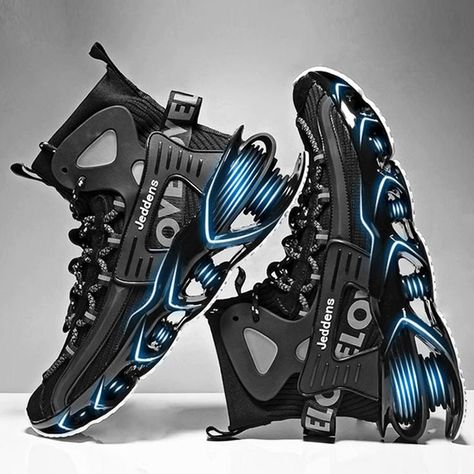 Alien Cyberpunk Futuristic Luxury Designer Street Wear WARCORE / TECHWEAR / NINJA Shoes Men Sneakers, Dr Shoes, Off White Shoes, Casual Trainers, Men Sneakers, Breathable Shoes, Shoes For Men, Shoes Trainers, Shoes Men