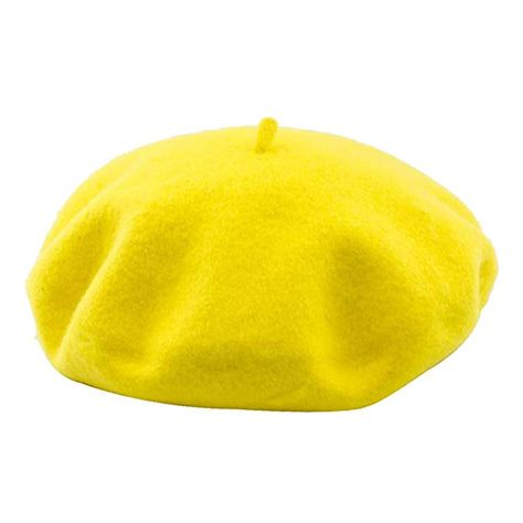 DECOU Solid Color Classic French Artist Beret Hat 100% Wool (Yellow) at Amazon Women’s Clothing store Artist Beret, Yellow Beret, Beret Fashion, Elegant Style Women, Knit Beret, Cap Girl, Knitted Beret, Wool Beret, Yellow Hat