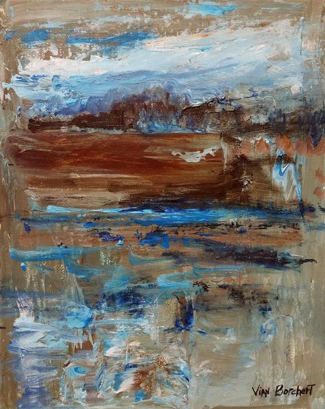 Brown And Blue Painting, Blue And Tan Aesthetic, Brown Blue Aesthetic, Blue Brown Aesthetic, Blue And Brown Wallpaper, Blue And Brown Aesthetic, Water Room, Blue Bg, Homemade Paint