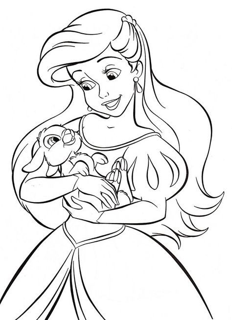 Princess Coloring Pages For Kids, Princess Coloring Sheets, Snow White Coloring Pages, Free Disney Coloring Pages, Belle Coloring Pages, Ariel Color, Ariel Coloring Pages, Disney Princess Colors, Disney Princess Coloring Pages