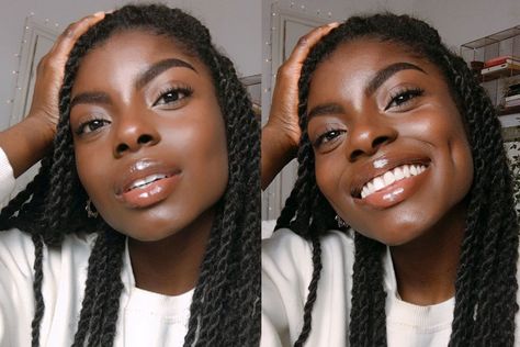 Makeup Dark Skin, Glowing Skin Routine, No Foundation, Makeup Dark, Haut Routine, Acne Makeup, Acne Free Skin, Skin Care Routine For 20s, Glow Skin