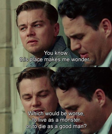 Shutter Island Quotes, Island Movies, Island Quotes, Best Movie Lines, Best Movie Quotes, Cinema Quotes, Shutter Island, Movies Quotes Scene, Favorite Movie Quotes