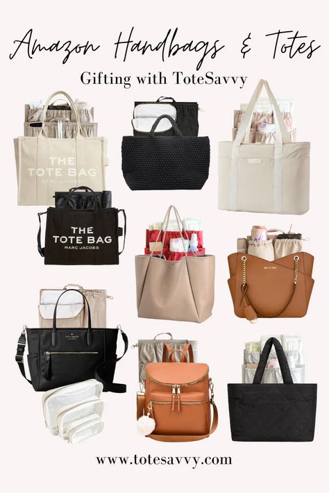 Best Work Bags For Women Amazon, Best Travel Totes For Women, Amazon Tote Bag, Travel Totes For Women, Tote Bag Organization, Everyday Handbags For Women, Womens Work Tote, Work Tote Bags For Women, Amazon Handbags