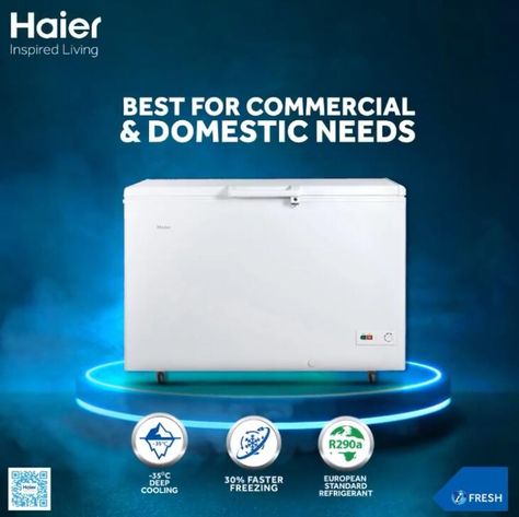 haierpakistanofficial Haier Deep Freezers are now equipped with R290 refrigerant which provides quicker freezing best suited for your domestic and commercial needs! Commerical Kitchen, Commercial Kitchen Appliances, Folder Cover Design, Electronics Poster, Computer Wallpaper Hd, Ux Design Process, Deep Freezer, Facebook Engagement Posts, Page Layout Design