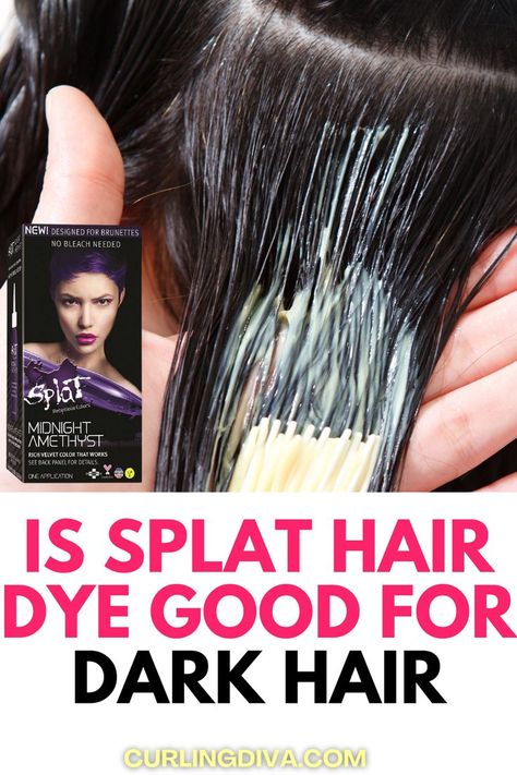 Is splat hair dye good for dark hair Color For Dark Hair, Bleach Hair Color, Splat Hair Dye, Splat Hair Color, Vibrant Hair, Bleached Hair, Velvet Color, Beauty Review, Hair Dye