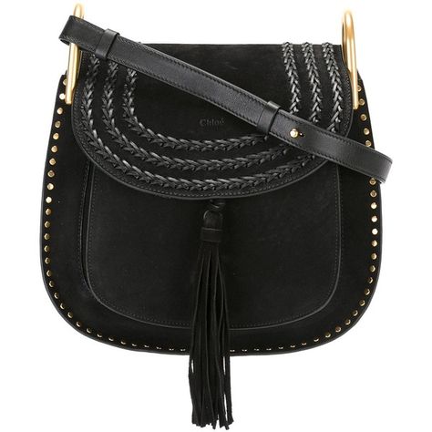 Chloé 'Hudson' shoulder bag ($1,867) ❤ liked on Polyvore featuring bags, handbags, shoulder bags, black, purses, chloe purses, shoulder hand bags, tassel handbag, handbags shoulder bags and tassel purse Chloe Hudson Bag, Chloe Crossbody Bag, Chloe Purses, Authentic Bags, Suede Tassel, Designer Shoulder Bags, Black Cross Body Bag, Christian Louboutin Shoes, Cross Body Handbags