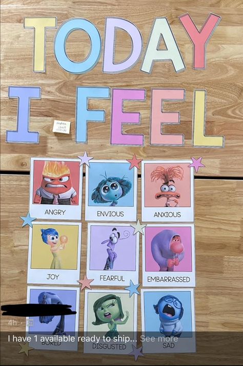 Use book covers or own students NOT Disney Movie Bulletin Boards, Disney Bulletin Boards, Inside Out Party Ideas, Inside Out Emotions, Library Bulletin Board, Disney Classroom, Library Bulletin Boards, Health Fair, Disney Inside Out