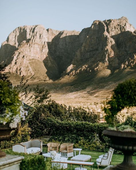 Johannesdal 1207 on Instagram: “Drinks on the Terrace anyone? 📷 : @coetzer_photo #Johannesdal1207 #Stellenbosch #intimatecelebration #Pniel #openairreception…” Johannesdal 1207 Wedding, South Africa Winelands, Cape Town Wedding Venues, Instagram Drinks, Italian Glam, South Africa Wedding, Cape Wedding, Cape Town Wedding, Smallest Wedding Venue