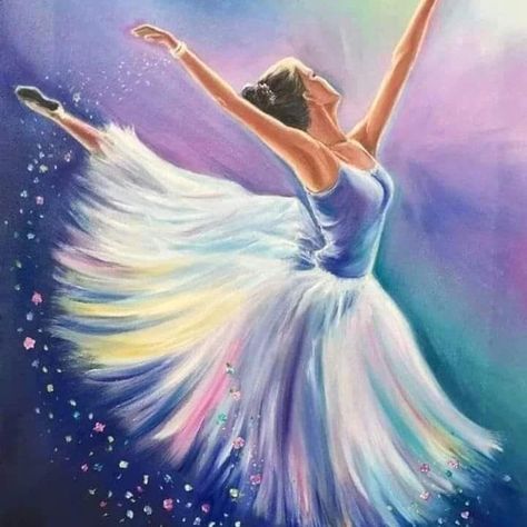 Ballet Dance Painting, Ballet Art Painting, Ballet Paintings, Movement Painting, Paint On Canvas For Beginners, Ballerina Art Paintings, Ballet Painting, Ballerina Painting, Ballerina Art