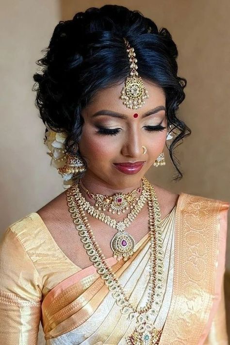 South Indian Bridal Makeup, South Indian Makeup, Types Of Makeup Looks, Indian Makeup Looks, Royal Indian Wedding, Dusky Skin, Makeup Trial, Bridal Styling, You Perfect