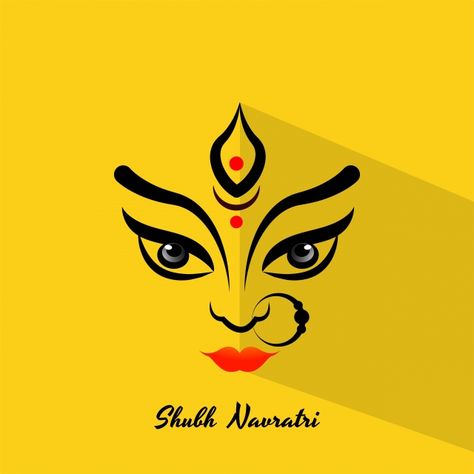 Maa Durga Face Images, Maa Durga Face, Buddha Modern Art, Durga Maa Pictures, Durga Face, Krishna Tattoo, Durga Ji, Durga Picture, Durga Painting