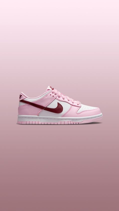 Nike Dunk Low Kids release Tuesday, 8/31. Enter the Draw: https://feature.com/products/nike-dunk-low-gs-pink-foam-dark-beetroot Pink Nike Shoes, Jordan Shoes Girls, Cute Nike Shoes, Cute Nikes, Pink Nikes, Nike Dunk Low, College Fashion, Shoe Obsession, Dunk Low