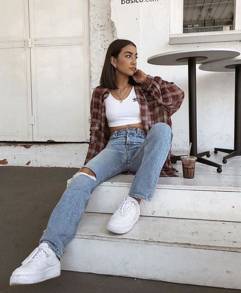 18 Outfits para días más volubles que tu mejor amiga Casual Instagram, Outfits Vintage, Mode Inspo, Casual Winter Outfits, Inspired Outfits, Date Outfits, 가을 패션, Outfits Casual, Mode Vintage