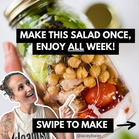 Lacey Baier (@laceybaier) • Instagram photos and videos Clean Ranch Dressing, Lacey Baier, Chicken Tomatoes, Seasoned Chicken, Healthy Easy, Eating Healthy, Meal Plans, Cobb Salad, Mason Jar