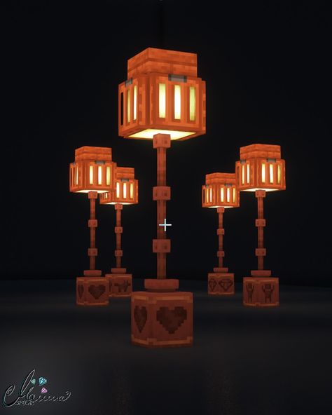 💡Would you build these in your world?💡 I really like the pottery in the bottoms. With different sherds they all get a little bit different 😄 survival friendly design ⛏️ . . . #minecraft #minecraftsurvival #minecraftbuilds #minecraftbuild #minecraftideas #minecraftidea #minecraftpc #minecraftvanilla #minecraft #minecrafters #minecrafter #minecraftonly #minecraftdaily #minecraftjava #minecraftinspiration #minecraftcreations #minecraftinterior #minecraftdecorations #minecraftdecoration #minecraf... Minecraft Sky Lantern, Lamp Post Minecraft Designs, Minecraft Filler Decor, Minecraft City Lamp Post, Daylight Sensor Lamp Minecraft, Minecraft Shroom Light Ideas, Minecraft Oil Pump, Well Design Minecraft, Minecraft Light Design