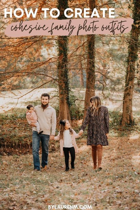 Are you struggling with what to wear for family photos? These simple tips for family photo outfits will have you ready and prepped in no time!#BrownFallFamilyPictures #FallFamilyFashion #TimelessFamilyPhotoOutfits Family Photos In The Woods Outfits, Fall Family Picture Dress, What To Wear Fall Family Photos, Casual Fall Family Picture Outfits, Fall Family Photo Outfits Outdoor, September Family Photos, Autumn Family Photoshoot Outfits, Photo Outfits Family, Family Portraits What To Wear