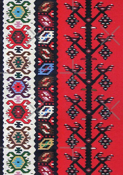 Dove birds couple surrounded by turtles, a traditional Serbian Pirot kilim (Пиротски ћилим), symbols of good fortune, wealth, material well-being, faithfulness, marital loyalty, makes a unique wedding anniversary gift Pirot Kilim, Slavic Art, Birds Couple, Unique Wedding Anniversary Gifts, Dove Bird, Family Rules, My Ancestors, Wedding Anniversary Gift, Good Fortune