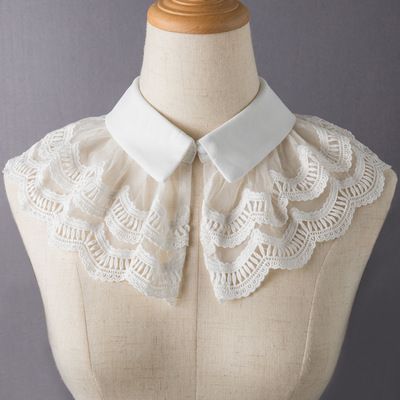 Lace Collar Shirt, Dickey Collar, Collar Shirts Women, Collar Detachable, Sewing Collars, False Collar, Collars Diy, Fake Collar, Detachable Collar