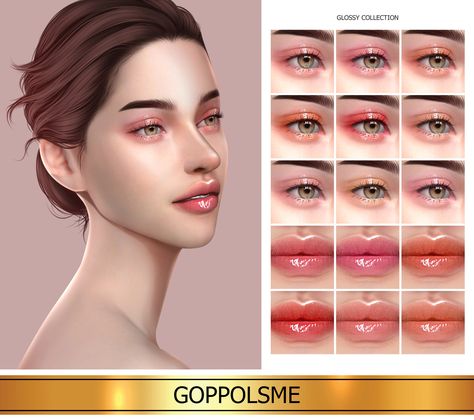 Sims4 Makeup, Kpop Idol Makeup, Idol Makeup, Cc Makeup, Cc Sims4, The Sims 4 Skin, Makeup Cc, The Sims 4 Pc, Skin Details