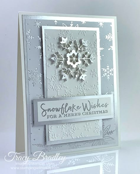 Handcrafted Christmas Cards, Stamped Christmas Cards, Snowflake Cards, Christmas Card Inspiration, Homemade Christmas Cards, Stampin Up Christmas Cards, Christmas Card Crafts, Printable Christmas Cards, Diy Christmas Cards