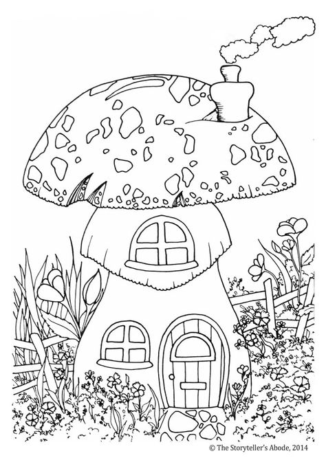 coloriage Forest Coloring Pages, Forest Coloring Book, Forest Coloring, Enchanted Forest Coloring Book, Garden Coloring Pages, Enchanted Forest Coloring, Gardens Coloring Book, House Colouring Pages, Forest Color