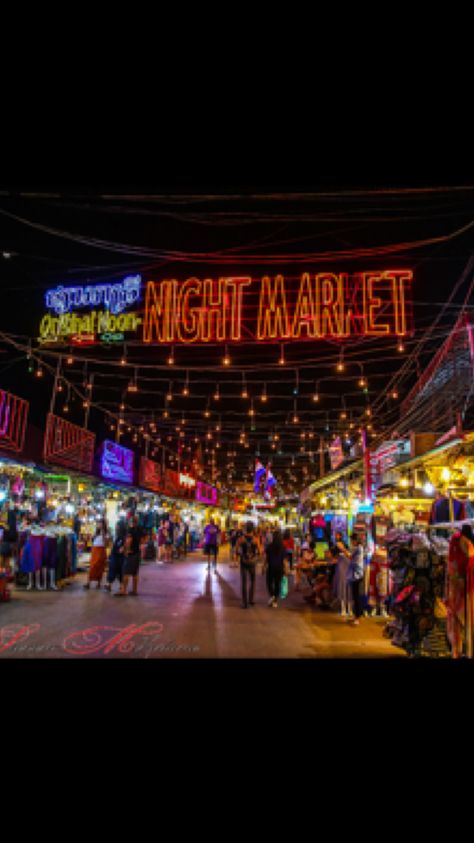 Night market Thailand Bangkok Bangkok Night Market, Chatuchak Market, Thailand Bangkok, Night Market, Neon Art, Sunday Night, Bangkok, Thailand, Neon Signs