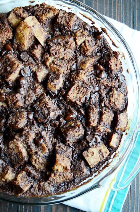 Chocolate Bread Pudding Recipe - Something Swanky Chocolate Bread Pudding Recipe, Bread Pudding Recipes, Best Bread Pudding Recipe, Chocolate Bread Pudding, Bread Pudding Recipe, Chocolate Bread, Family Cookbook, Pudding Recipe, Challah