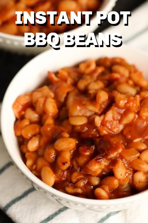 Instant Pot Sweet and Spicy BBQ Beans | Six Sisters' Stuff The perfect summer barbecue side dish: Sweet and Spicy BBQ Beans made from scratch in your Instant Pot, no soaking required. #instantpot #bbqbeans Lima Beans Recipe, Lima Bean Recipes, Barbecue Sides, Bbq Beans, Barbecue Side Dishes, Six Sisters Stuff, Slow Cooker Bbq, Lima Beans, Summer Side Dishes