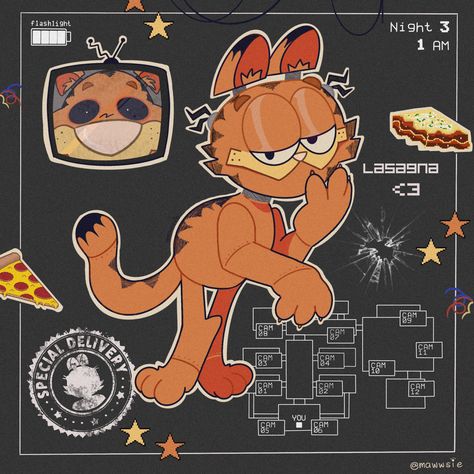 garfield as a fnaf animatronic Garfield Pictures, Garfield Images, Garfield Cat, Posca Art, Swag Art, Fnaf Drawings, Fnaf Art, Orange Cat, Art Inspiration Drawing