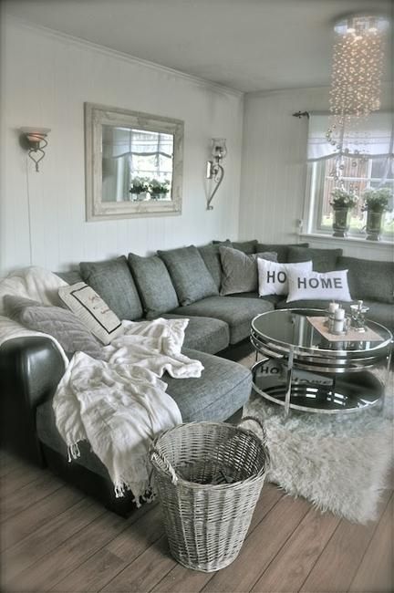 living room designs and cozy home decorating ideas Gray Sofa Living, Grey Sofa Living Room, Decor Hacks, Lounge Design, Lounge Decor, New Living Room, A Living Room, Room Layout, Cozy Living Rooms