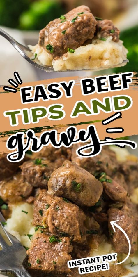 Beef Tips Over Rice, Beef Tip, Instant Pot Beef Tips, Beef Tips And Rice, Beef Tips And Noodles, Sirloin Recipes, Crock Pot Beef Tips, Roast Dinner Recipes, White Recipes