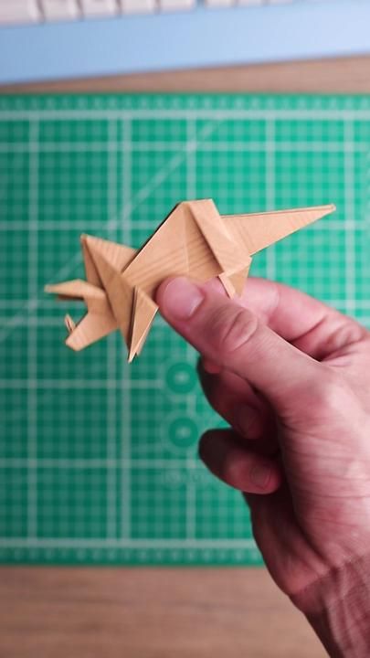 Origami Triceratops, Origami Crafts Diy, Origami Crafts, Origami