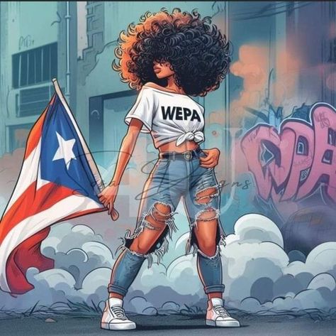 Puerto Rican Artwork, Puerto Rican Style, Latina Art, Puerto Rico History, Puerto Rico Art, Puerto Rican Flag, Puerto Rican Pride, Puerto Rican Culture, Afro Latina