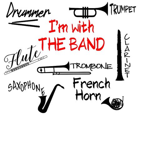 FREE SVG DOWNLOAD on my blog!  http://www.chezwhimsy.blogspot.com Chez Whimsy: BAND SVG, FLUTE SVG, CLARINET SVG, TROMBONE SVG Marching Band Svg Free, Band Svg Free, Vinyl Personalized Gifts, Marching Band Svg, Band Shirt Ideas, Vinyl Templates, Marching Band Gift, Marching Band Shirts, Senior Board