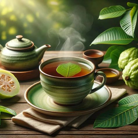 Comprehensive Guide to Guava Leaf Tea: Preparation, Health Benefits, and Culinary Uses Benefits Of Guava, Guava Leaf Tea, Guava Plant, Tea Preparation, Guava Benefits, Guava Tree, Guava Leaves, Tea Making, Superfood Powder