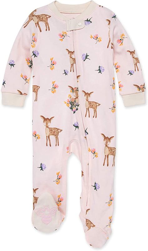 Amazon.com: Burt's Bees Baby Baby Girls' Sleep and Play Pajamas, 100% Organic Cotton One-Piece Romper Jumpsuit Zip Front Pjs: Clothing, Shoes & Jewelry Burts Bees Baby, Girl Sleeping, Romper Jumpsuit, One Piece Pajamas, Burt's Bees, Baby Bee, Burts Bees, Baby Store