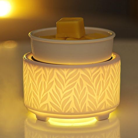 PRICES MAY VARY. 7 LED Auto-Cycling or Fixed on Specific Color: This scented candle wax melts warmer offers the option of 7 colors auto-cycling with just one press of the button. Alternatively, you can choose to fix it on your favorite color by turning on the switch quickly within 3 seconds of turning off, the product will display a fixed color light. This scented wax melts warmer features a soothing night light that creates a romantic atmosphere in your home or office. MULTI-FUNCTIONAL : You ca Candles Collection, Candle Wax Warmer, Wax Melter, Wax Melt Warmer, Home Fragrance Accessories, Mug Warmer, Wax Melters, Wax Tarts, Bedroom Gift