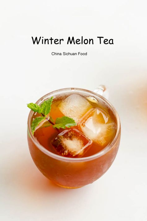 Winter Melon Tea | China Sichuan Food Pork Bones Recipe, Winter Melon Tea, Vegetarian Chinese Recipes, Winter Melon Soup, Melon Tea, Melon Milk, Melon Soup, Chinese Soup Recipes, Melon Recipes