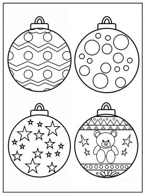 Fall Kindergarten Crafts, Christmas Drawings For Kids, Christmas Tree Paper Craft, Christmas Ornament Coloring Page, Santa Claus Crafts, Christmas Ornament Template, Bee Classroom, Christmas Coloring Sheets, Printable Christmas Coloring Pages