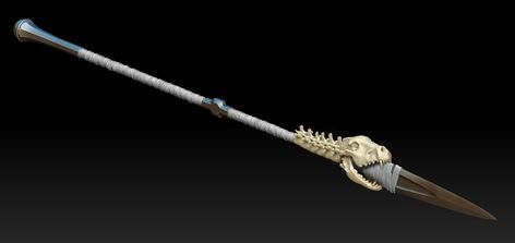 Spear Fantasy, Bone Spear, Dragon Bones, Dnd Dragons, Art Station, Hi Guys, Rwby, Anime Demon, Arsenal