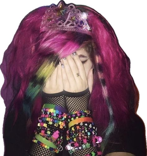 Scene Aesthetic, Emo Scene, Google Images, Image Search, Crown, Tumblr, Purple, Memes, Hair