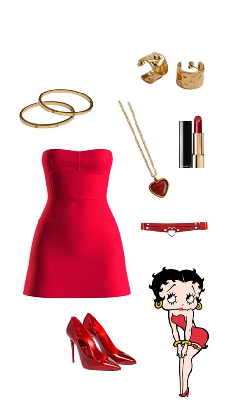 Betty Boop Halloween Costume, Betty Boop Costume, Betty Boop Halloween, Halloween Costume Idea, Last Minute Costumes, Halloween Inspo, Hallows Eve, Betty Boop, Halloween Costume