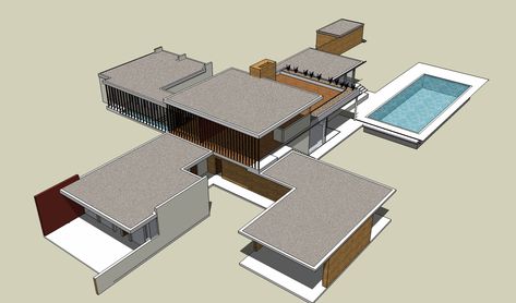 California Desert Modernism: Kaufmann House – Charu Garg House Site Plan, Kaufmann Desert House, Kaufman House, Kaufmann House, Houses Architecture, Desert House, Richard Neutra, California Desert, Palm Springs California