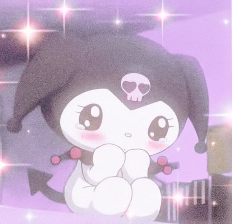 Cute Aesthetic Black, Kuromi Sanrio, My Demons, Cute Pink Background, Whatsapp Wallpaper Cute, Meme Page, Lavender Aesthetic, Kitty Drawing, Hello Kitty Drawing