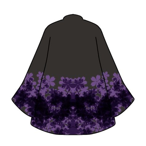 (Haori de oc kny) Demon Slayer Oc Haori Ideas, Kny Haori Ideas, Demon Slayer Haori Ideas, Anime Kimono Design, Demon Slayer Haori, Haori Ideas, Purple Haori, Haori Pattern, Haori Demon Slayer