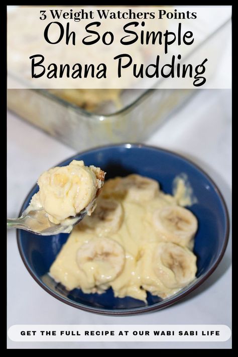 Vanilla Wafer Banana Pudding, Healthy Banana Pudding, Fat Free Desserts, Easy Banana Pudding Recipe, Vanilla Pudding Recipes, Banana Pudding Desserts, Weight Watcher Desserts, Easy Banana Pudding, Low Fat Desserts