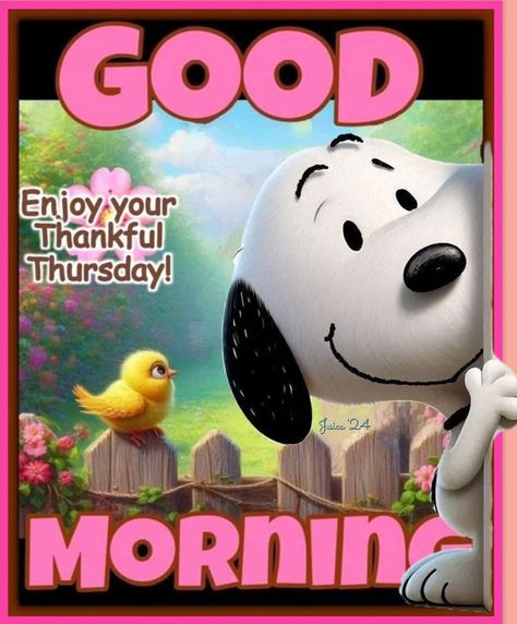 Good Morning Happy Thursday Blessings, Snoopy Thursday, Thanksgiving Snoopy, Thursday Greetings, Thursday Blessings, Morning Thursday, Good Morning Happy Thursday, Woodstock Peanuts, Blessed Week