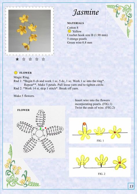 Appliques Au Crochet, Crochet Flowers Free Pattern, Crochet Jewelry Patterns, Crochet Bouquet, Crochet Plant, Crochet Leaves, Crochet Flower Tutorial, Crochet Books, Crochet Flower Patterns