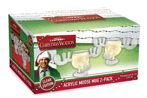 National Lampoon's Christmas Vacation Moose 2-Piece Acrylic Mug Set Moose Mugs Christmas Vacation, National Lampoons Christmas Decor, Griswalds Christmas Party, Christmas Vacation Themed Party, Christmas Vacation Decorations, Griswold Christmas Party, Christmas Vacation Costumes, Christmas Vacation Moose Mugs, Griswold Christmas Tree